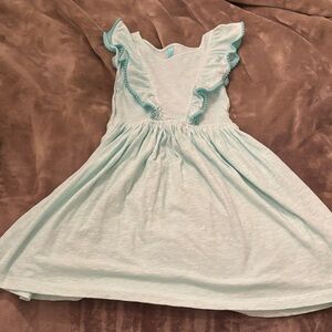 Cherokee Light Blue Ruffle Kids Dress